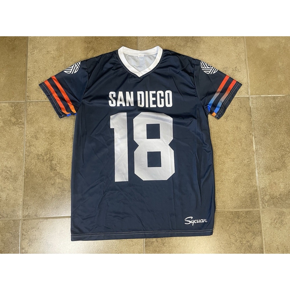 San Diego FC Football Style Jersey Adult Size XL SDFC #18 SGA Blue MLS Soccer